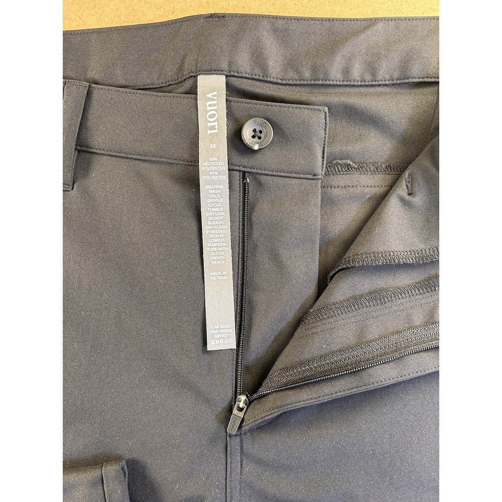 Vuori Meta Pant V427 Stretch Chino Black Mens 32 (Fits 33x30) Straight Fit - Picture 1 of 16